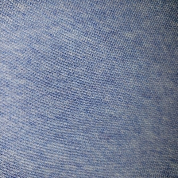 Karen Scott Heathered Scoop Neck Tee Casual Top Blue - Picture 4 of 4